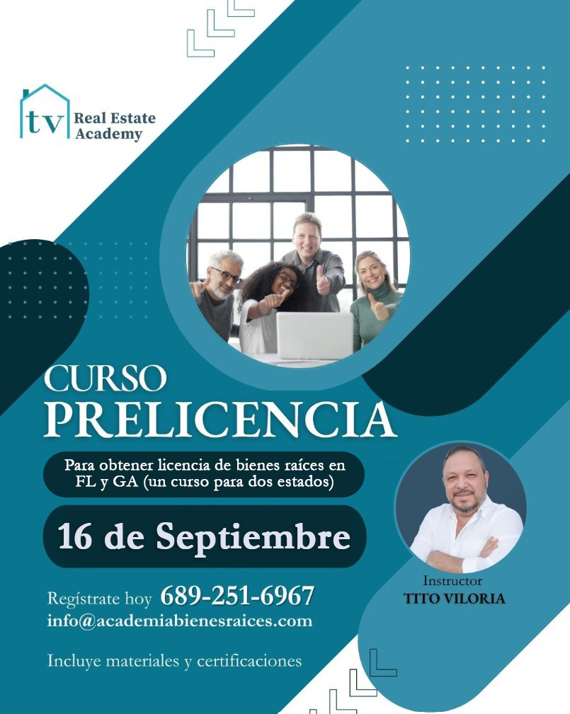 curso pre-licencia tv real estate academy