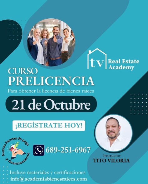 ¡Obtén tu licencia de bienes raíces con TV REAL ESTATE ACADEMY!